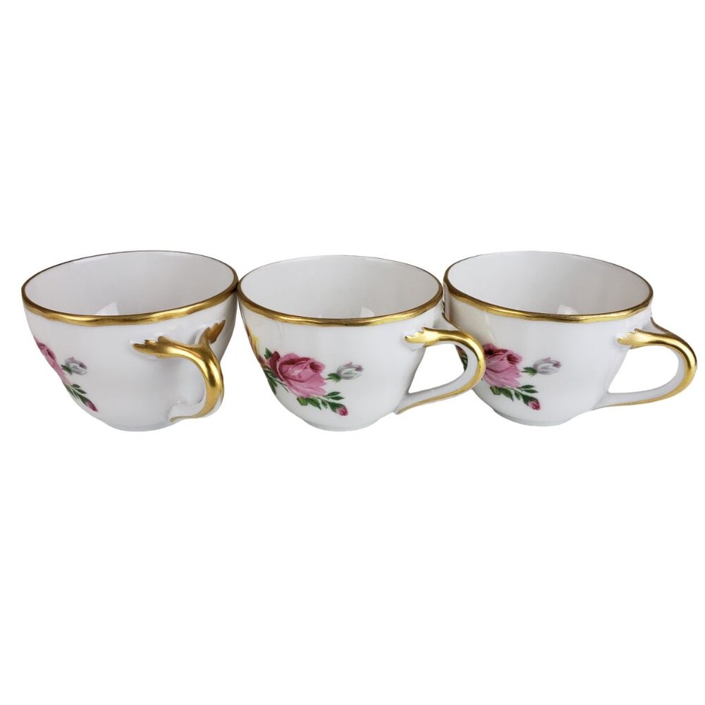 11 Piece Vintage Tea Coffee Set Bavaria, Excellent Vintage Condition Gold Trim - Picture 3 of 14